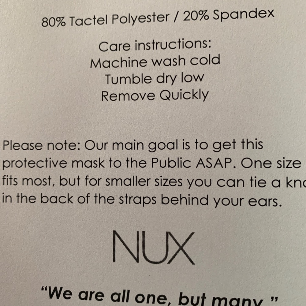 Mask washable - Picture 2 of 2
